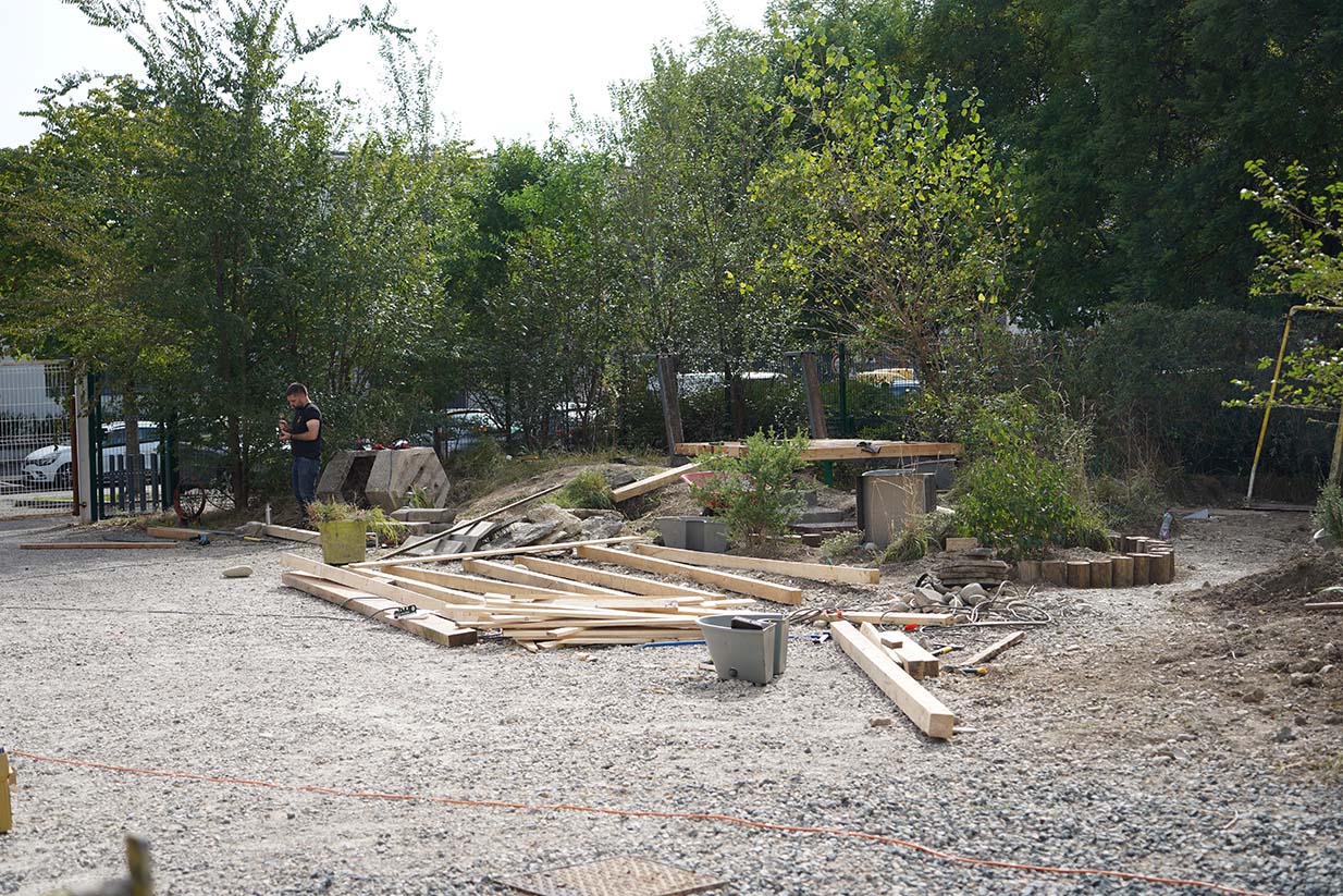 Matériel sur le chantier