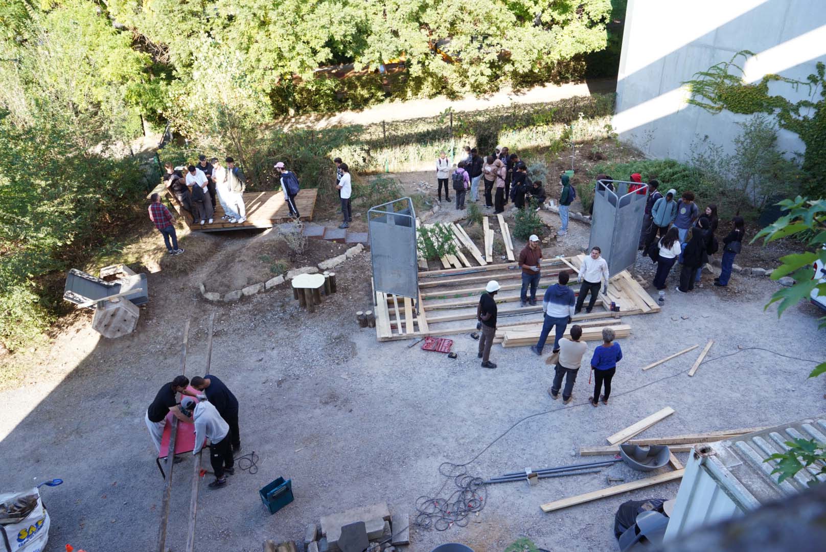 Chantier vue d'en haut